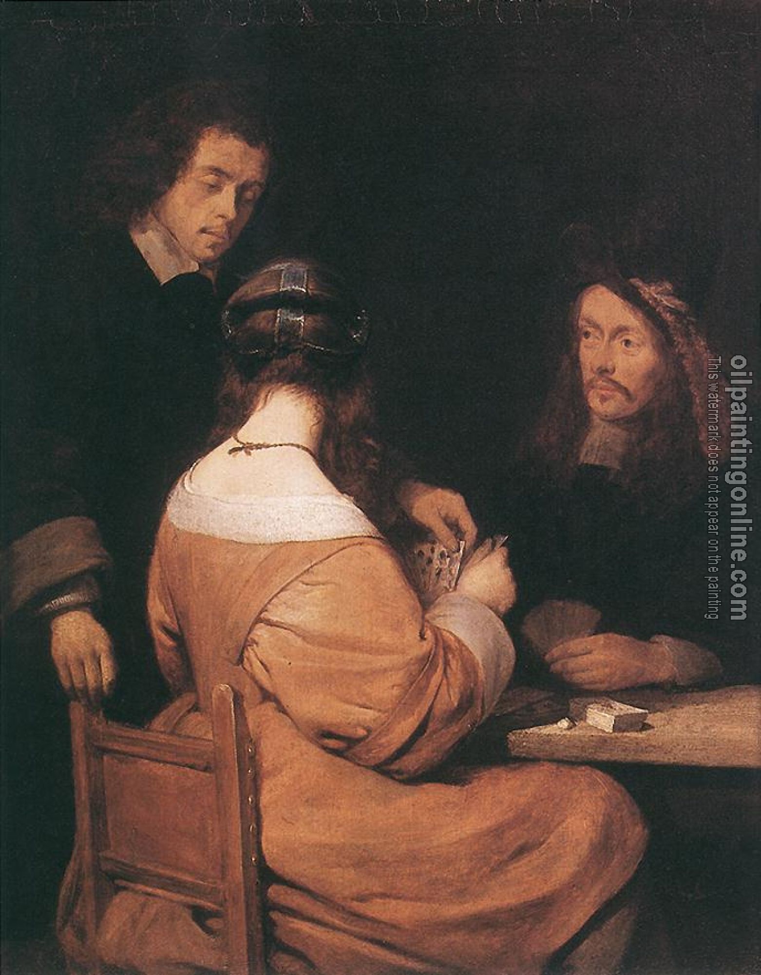 Borch, Gerard Ter - Card players